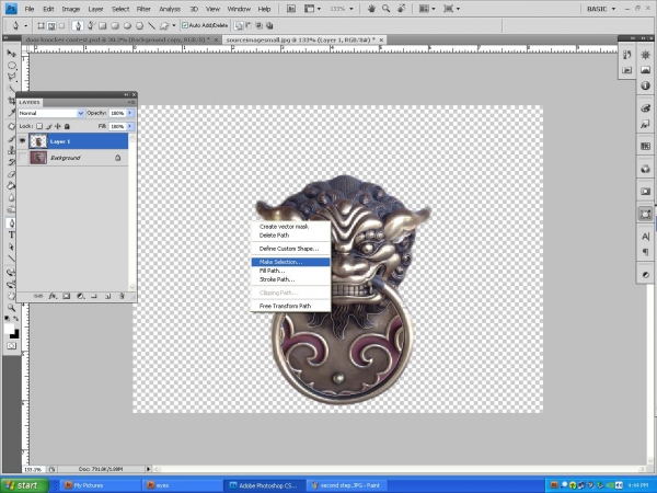 Creation of I see you : Step 3